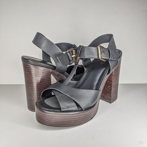 ALDO BLACK PLATFORM HEELS